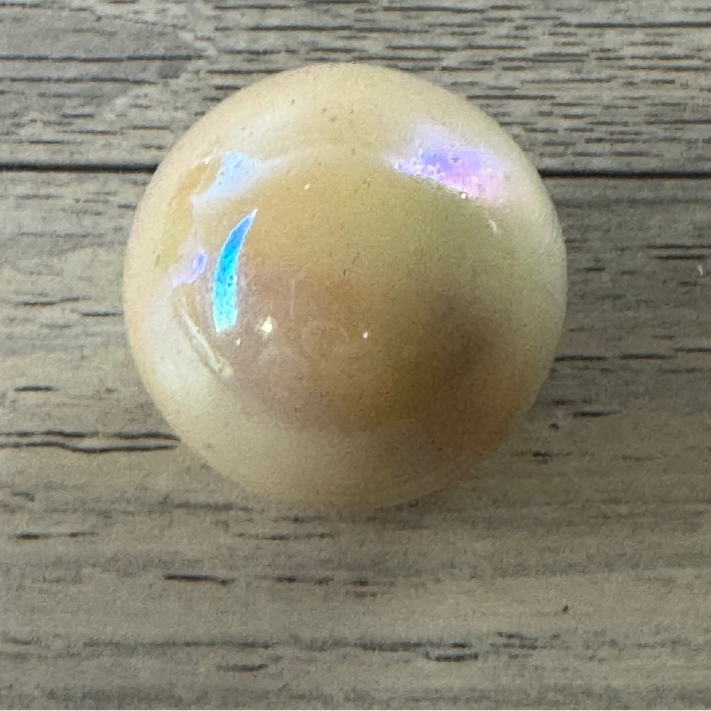 Burmese Uranium 1" Shooter Marble Vintage